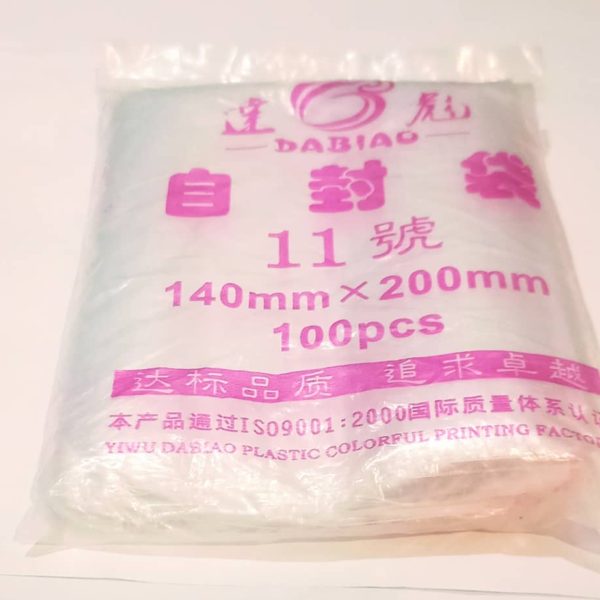 100PCS ZIP LOCK BAG(MEDIUM)