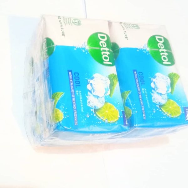 PACK OF 4 BLUE DETTOL SOAP