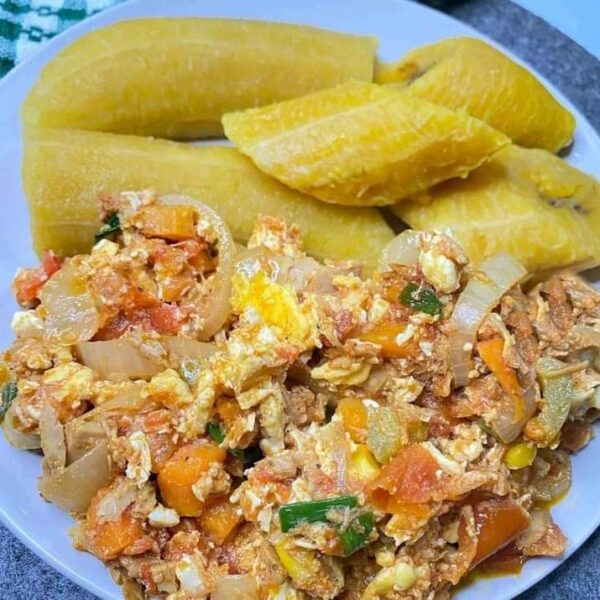 PLANTAIN EGGS STEW