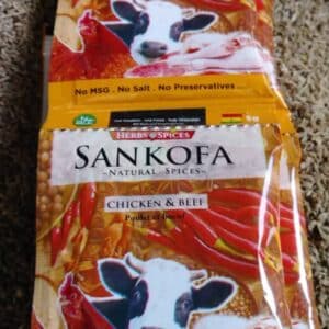 Stripe of 10 Sankofa Natural Spices (chicken & beef)