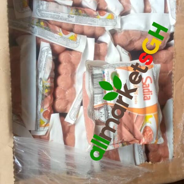 Box of 24 packs of Sadia Sausage